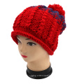 Hand Knit Rolled Edge Bucket Winter Hat Cap Women Girls